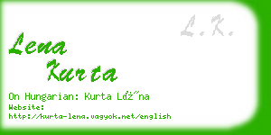 lena kurta business card